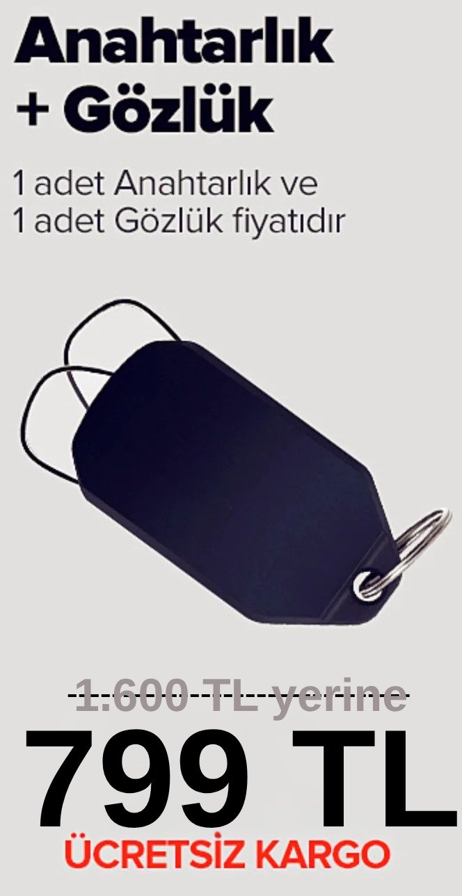 Anahtarlık + Gözlük